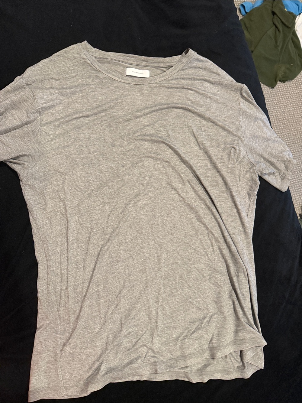 Made for italic Men's Crew Neck Short Sleeve Tee - Light Gray